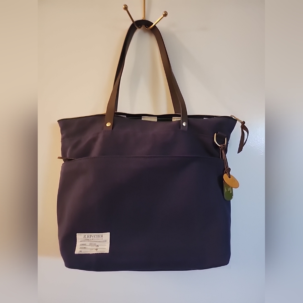 R Riveter Canvas Tote Handbag